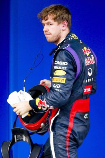 Sebastian Vettel tras su cuarta posición.