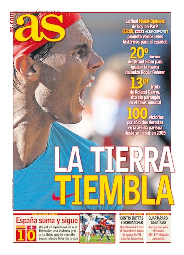 Rafa Nadal a través de las portadas de As