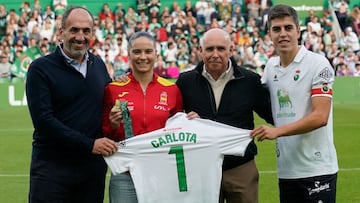 Sebastián Ceria, Carlota Fernández, Manolo Higuera e Íñigo Sainz-Maza, del Racing.