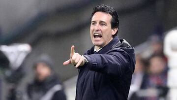 Paris Saint Germain&#039;s Spanish head coach Unai Emery