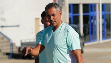 Entrenamiento de la POnferradina 22-23 inicio de los entrenameintos en el anexo del Toralin foto Luis de la Mata