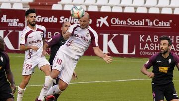 Problemas en la delantera del Albacete contra el Zaragoza