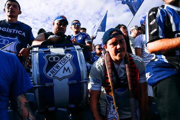 Más de 3 mil hinchas de Millonarios acudieron al Camping World Stadium de Orlando, Estados Unidos para el partido ante Everton por la Florida Cup.