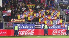 Aficionados del Atlético de Madrid.