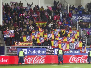 Aficionados del Atlético de Madrid.