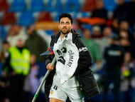 15/02/26 PARTIDOL PRIMERA DIVISION JORNADA 24
LEVANTE - VALENCIA DERBI
FIN DE PARTIDO ERAY COMERT BANDERIN