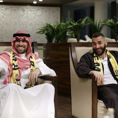 Recepción de jeque a Benzema