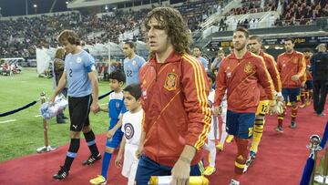 Uruguay-España jugado en 2013 en Doha.