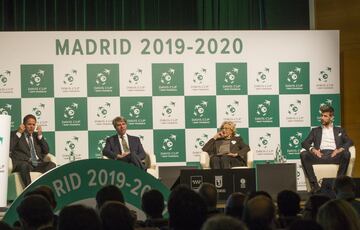 Ángel Garrido, Manuela Carmena, Kelly Fairweather y Gerard Piqué presentaron en Madrid el nuevo formato de Copa Davis.