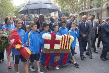 Así vivieron el Barcelona y el Espanyol la Diada