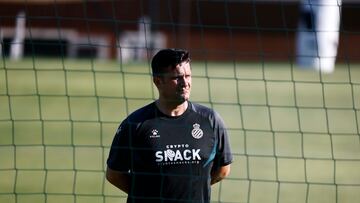 Domingo Catoira, siguiendo un entrenamiento en Marbella.