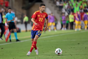 Jesús Navas, en el amistoso de España frente a Andorra de preparación para la Eurocopa.