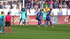 El Alavés se quejó del penalti de Ely a Piqué que Messi falló