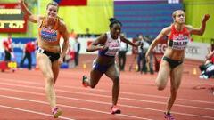 Dafne Schippers se impone en los 60 metros del Europeo de Praga. 