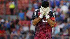 Futbol, Universidad de Chile vs Melgar
 Copa Libertadores 2019
 El arquero de Universidad de Chile Johnny Herrera lamenta la derrota contra Melgar tras el partido de Copa Libertadores disputado en el estadio Nacional de Santiago, Chile.
 13/02/2019
 Andres Pina/Photosport
 
 Football, Universidad de Chile vs Melgar
 2019 Copa Libertadores Championship
 Universidad de Chile&#039;s goalkeeper Johnny Herrera regrets losing against Melgar after the Copa Libertadores Championship match held at the National stadium of Santiago de Chile.
 13/02/2019
 Andres Pina/Photosport