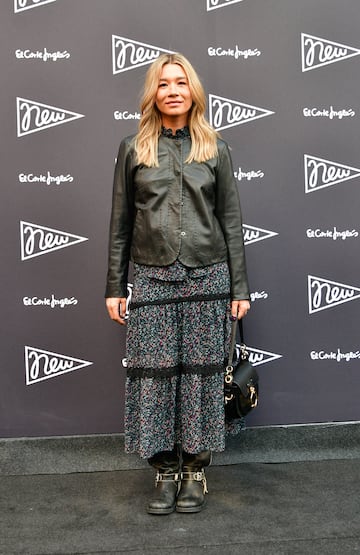 Mariana Diaz Moliner posa en la alfombra roja de la la presentaci¨®n de la nueva campa?a del Corte Ingl¨¦s 'New' en Madrid.