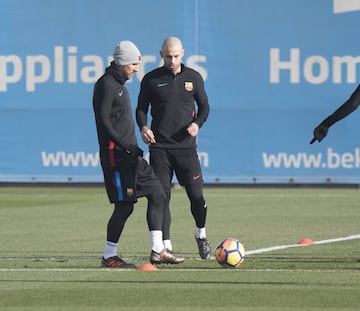 Leo Messi y Mascherano.