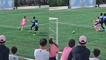 Mateo Messi sigue marcando goles con la academia de Inter Miami