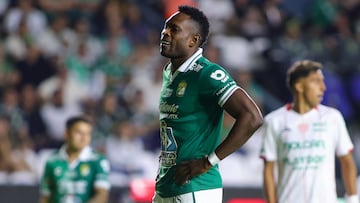 during the 8th round match between Leon and Necaxa as part of the Liga BBVA MX Varonil, Torneo Clausura 2026 at Nou Camp Stadium, on February 28, 2026 in Leon, Guanajuato, Mexico.