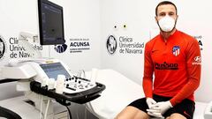 GRAF4177. MADRID, 11/05/2020.- El centrocampista del Atl&eacute;tico de Madrid Sa&uacute;l &Ntilde;&iacute;guez pasa reconocimiento m&eacute;dico en la Cl&iacute;nica Universidad de Navarra, este mi&eacute;rcoles en Madrid. La primera plantilla del Atl&ea