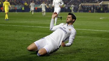 Alegría de Morata tras su gol.