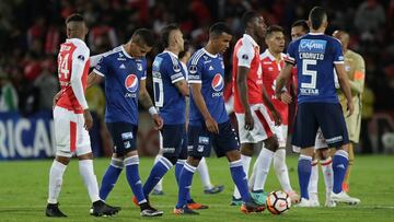 Millonarios y Santa Fe despu&eacute;s de los primeros 90 minutos en la Copa Sudamericana