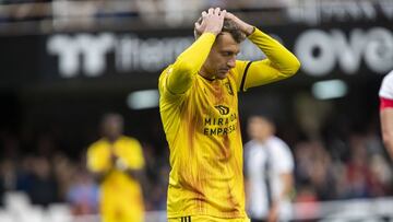 La Gumina estuvo muy cerca del gol en su estreno como titular en el Mirandés.