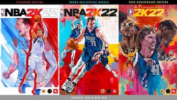 Todas las portadas de NBA2K22. 