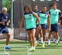 Puyol volvió a entrenar con el grupo en la Ciudad Deportiva