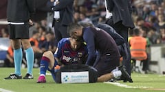 Messi, lesionado en el Barcelona-Villarreal