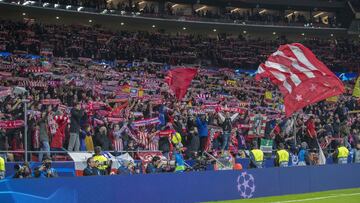 La afición disfrutó del Atlético-Liverpool de febrero de 2020.