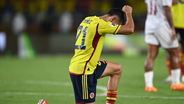 Daniel Muñoz durante un partido de la Selección Colombia en las Eliminatorias Sudamericanas.