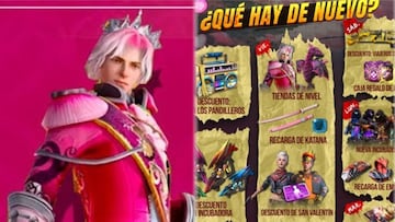 Free Fire: agenda semanal 10 - 16 de febrero; Bestia Enamorada y descuentos San Valentín