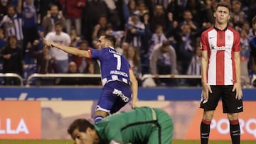 Lucas Pérez marcó contra el Athletic.