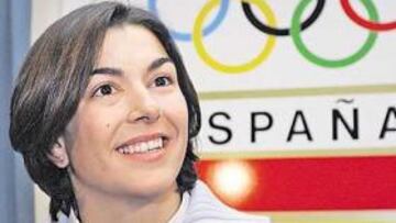 <b>LA SONRISA DE ESPAÑA. </b>"Reír me ayuda", dijo ayer María José Rienda en la sede del COE durante la presentación del equipo español.