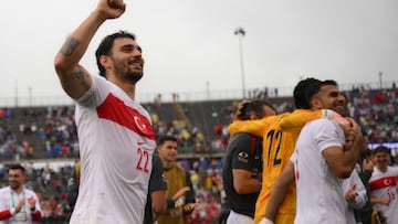 Aktürkoglu, autor de uno de los goles que Turquía propino a USA.