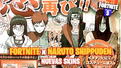 Fortnite x Naruto: Hinata, Gaara, Itachi y Orochimaru llegarán como nuevas skins