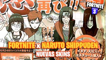 Fortnite x Naruto: Hinata, Gaara, Itachi y Orochimaru llegarán como nuevas skins
