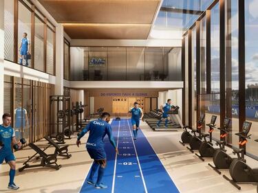 Escotet, presidente blanquiazul: “Esta ciudad deportiva es la obra más importante del Depor en el siglo XXI”.
