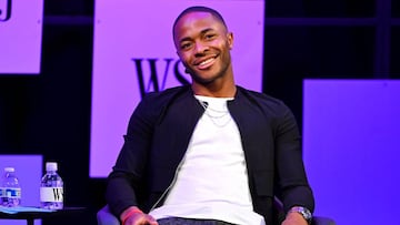  Manchester City and England International Soccer Player Raheem Sterling attends The Wall Street Journal&#039;s Future Of Everything Festival