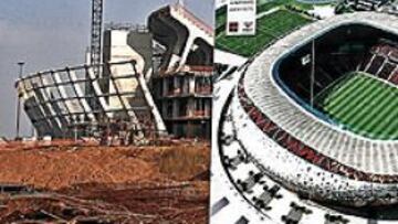 <b>EN CONSTRUCCIÓN. </b>Una imagen del estadio que se está constuyendo en Ciudad del Cabo para albergar los partidos del Mundial de 2010.