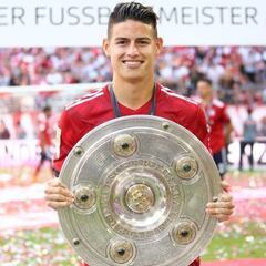 Cinco marcas de James en su título con el Bayern Múnich