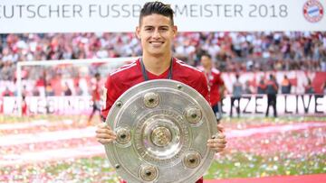 Cinco marcas de James en su título con el Bayern Múnich