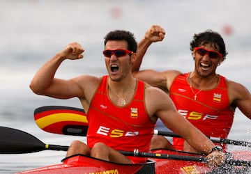 Saúl Craviotto y Carlos Pérez Rial consiguieron otro oro en piragüismo en la competición K-2.500 metros.