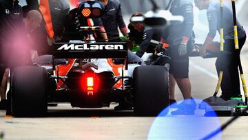 Stoffel Vandoorne con el McLaren de 2017.