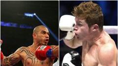 Miguel &Aacute;ngel Cotto y Sa&uacute;l Canelo &Aacute;lvarez.