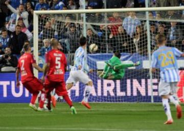 1-0. Juanmi marcó el primer gol del encuentro.