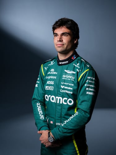 Lance Stroll con el nuevo mono.