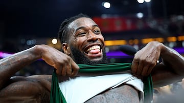 Mathias Lessort tras ganar la Euroliga.