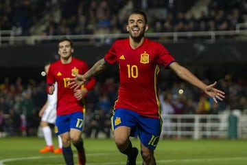 Ceballos grabbed a hat-trick for Spain Under-21s this midweek.